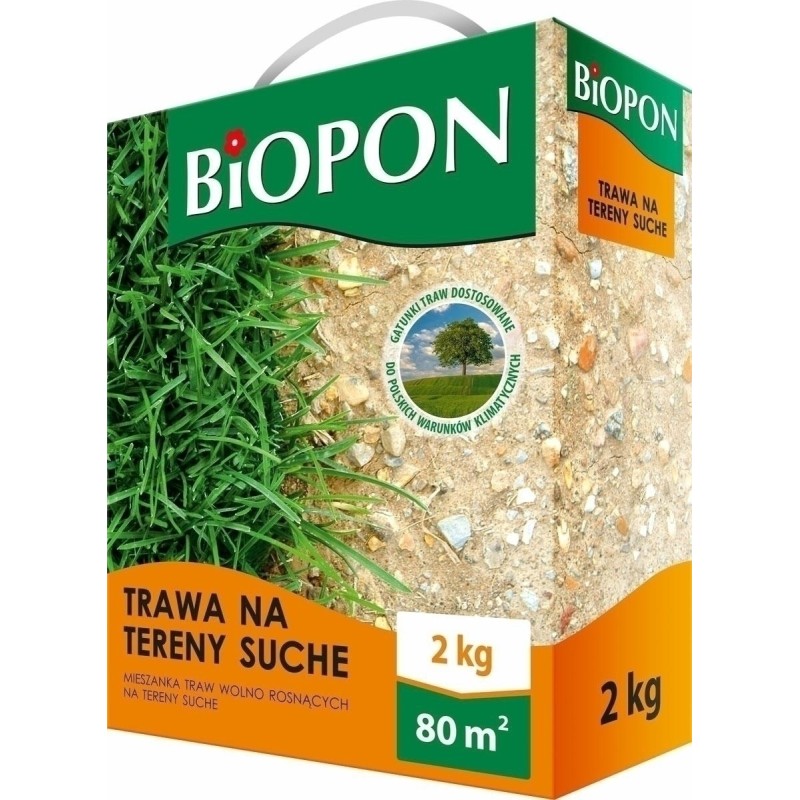 TRAWA MIESZANKA BIOPON TERENY SUCHE 2kg