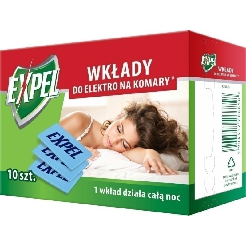 WKŁADY DO ELEKTRO KOMAR STOP 10szt EXPEL