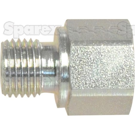 Hydraulic Metal Pipe Thread reducer 1/4''BSP Internal thread to1/8''BSP Inner thread