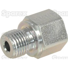 Hydraulic Metal Pipe Thread reducer 1/4''BSP Internal thread to1/8''BSP Inner thread