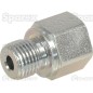 Hydraulic Metal Pipe Thread reducer 1/4''BSP Internal thread to1/8''BSP Inner thread