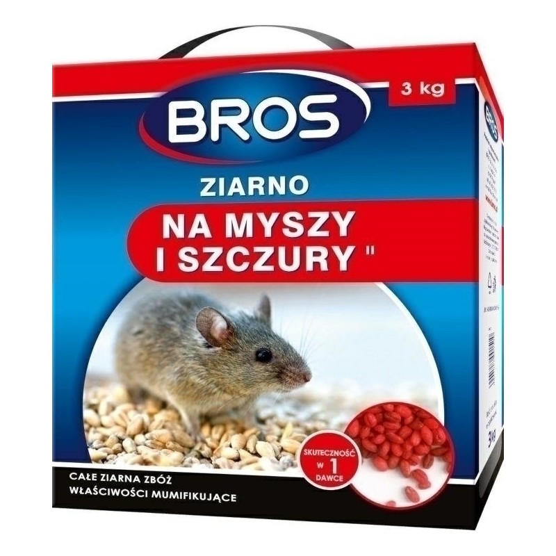 ZIARNO NA MYSZY I SZCZURY 3kg BROS