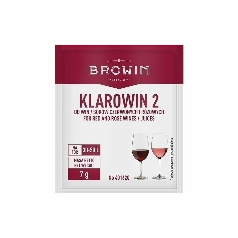 ŻELATYNA KWASOWA KLAROWIN 2 7g BROWIN