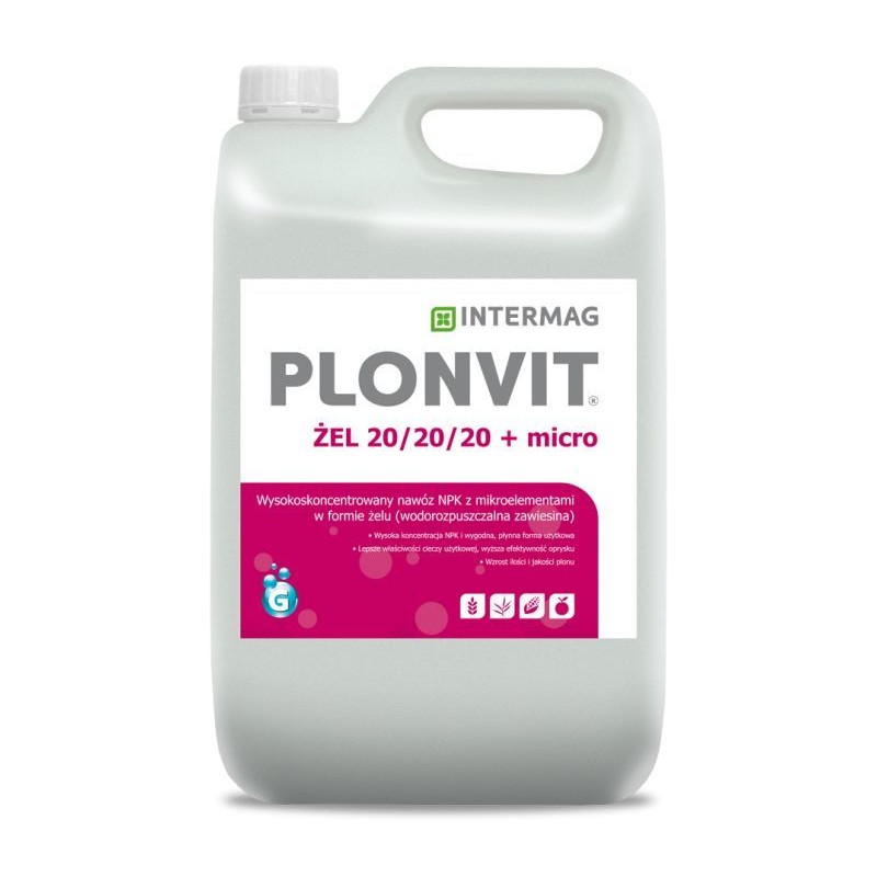 Plonvit żel 10L NPK 20/20/20 Intermag