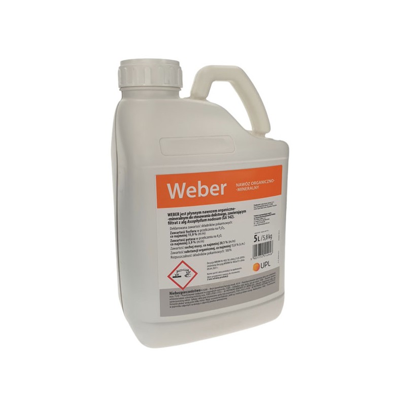 Weber 5L Nawóz organiczny Biostymulator  z filtratem z alg Ascophyllum nodosum