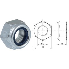 Kramp Nakrętka samohamowna drobnozwojna M10x1 Kl.8.8 25szt opakowanie 