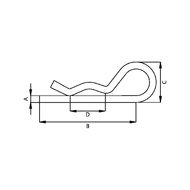 Kramp Zawleczka Beta ocynk  2.5 mm