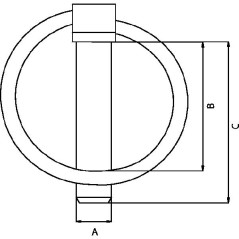 Kramp Zawleczka składana ocynk 10 x 45 mm 