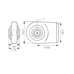 Sparex Końcówka cięgła ramienia dolnego 80x25,4 mm 