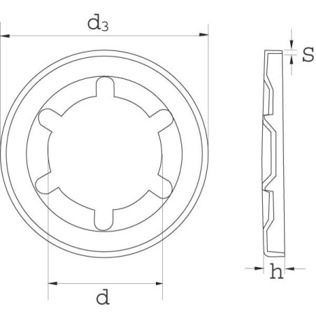 Starlock Pierścień zabezpieczający 5 mm