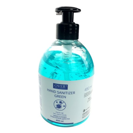 Over Hand Sanitizer Green 450 ml antybakteryjny żel do rąk