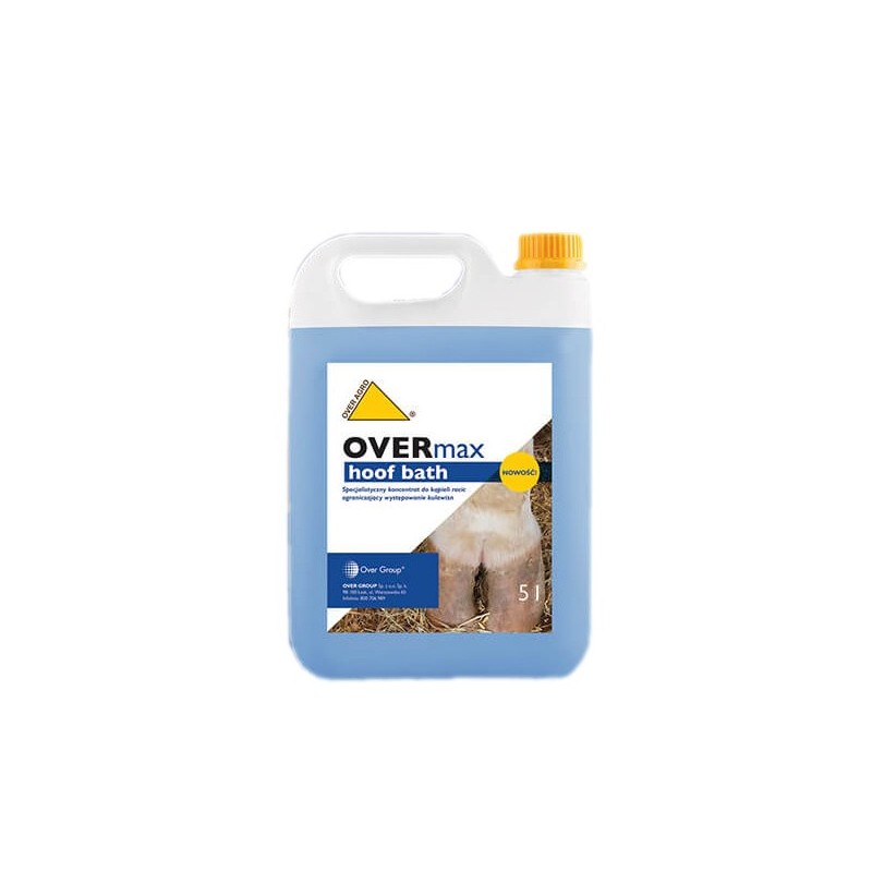 Over OVERmax hoof bath 5l, specjalistyczny koncentrat do kąpieli racic