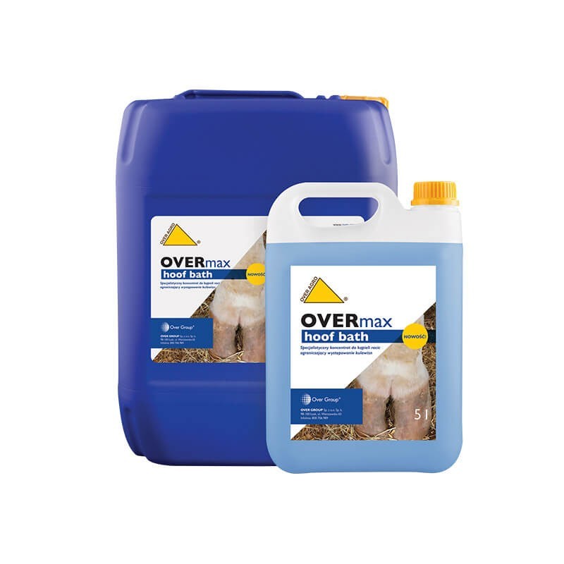 Over OVERmax hoof bath 20l, specjalistyczny koncentrat do kąpieli racic