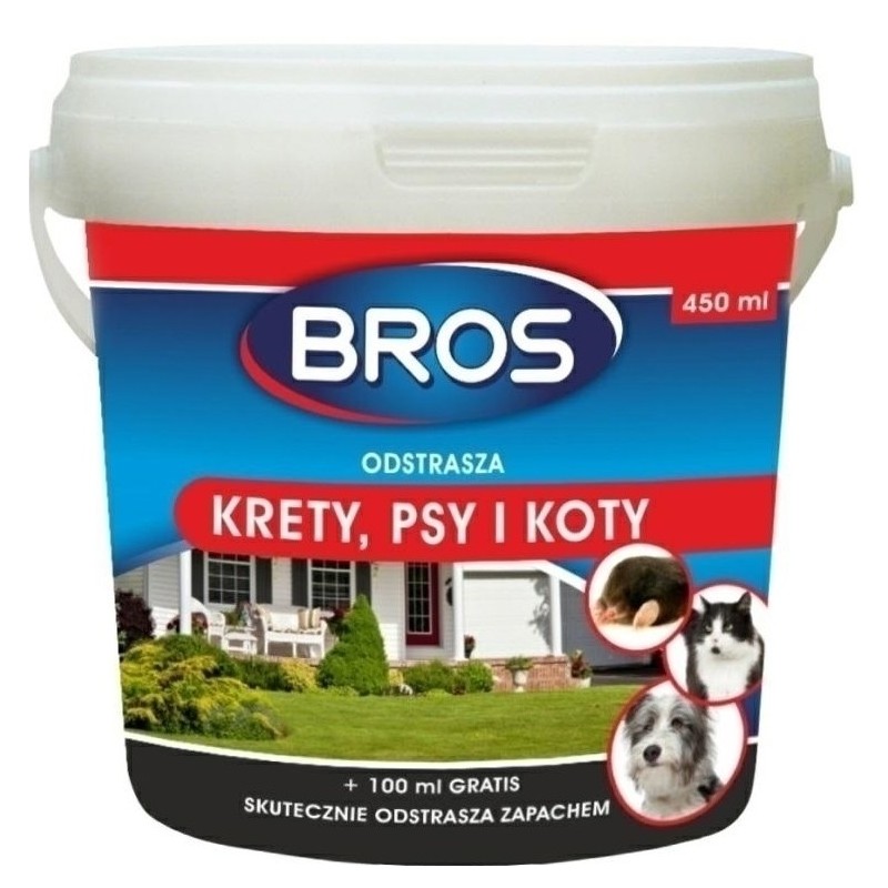 BROS Odstraszacz Krety, Psy, Koty 350ml