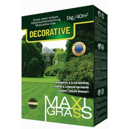 T/ MaxiGrass Decorative karotnik 1kg Mieszanka Traw Trawnikowych