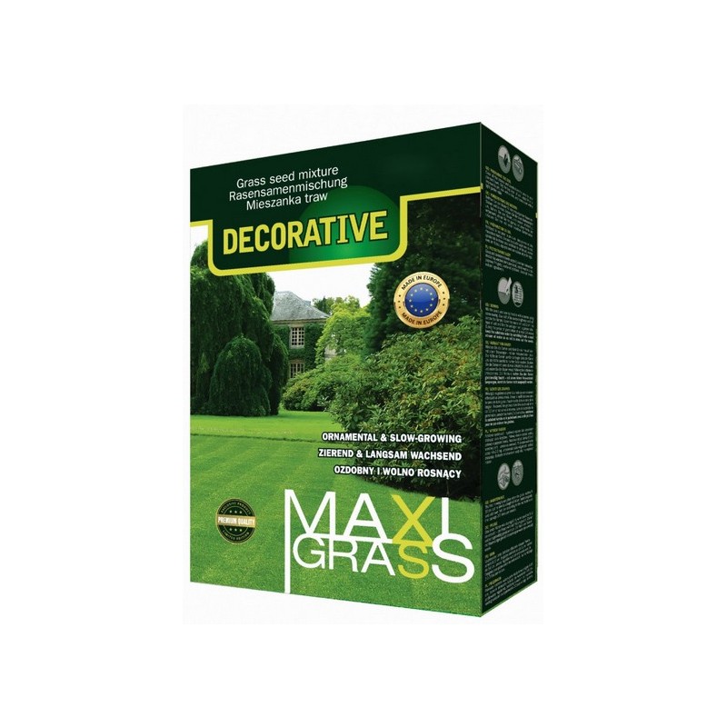 T/ MaxiGrass Decorative torba foliowa 2kg Mieszanka Traw Trawnikowych