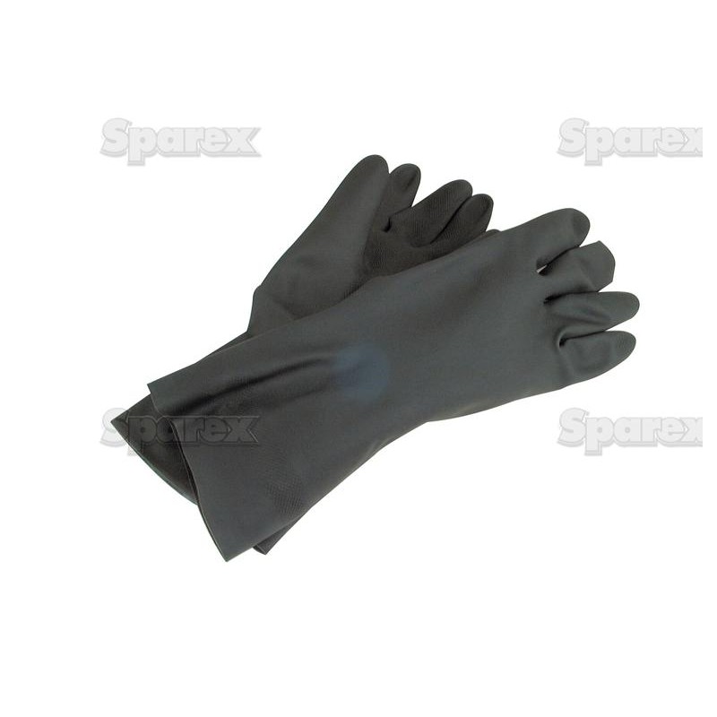 Industrial Black Gloves - 10/XL