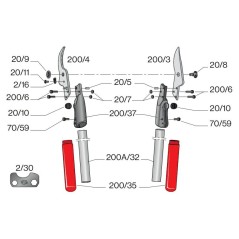 SEKATOR DO GAŁĘZI FELCO 200A50