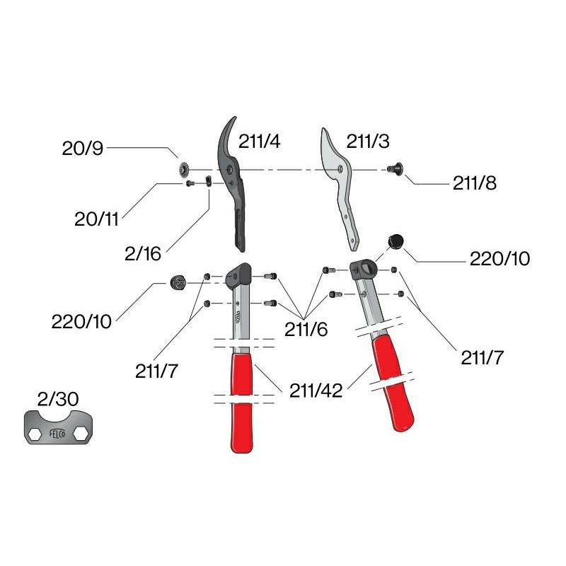 SEKATOR DO GAŁĘZI FELCO 21160