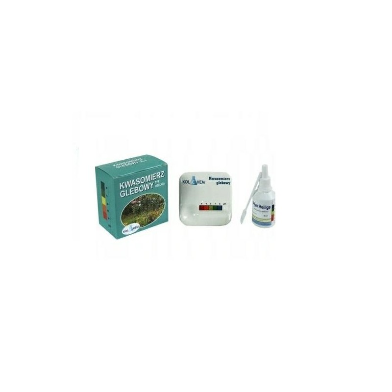 Kwasomierz Glebowy Zestaw Płytka Ceramiczna + Płyn Helliga 40Ml