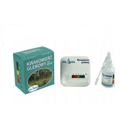 Kwasomierz Glebowy Zestaw Płytka Ceramiczna + Płyn Helliga 40Ml