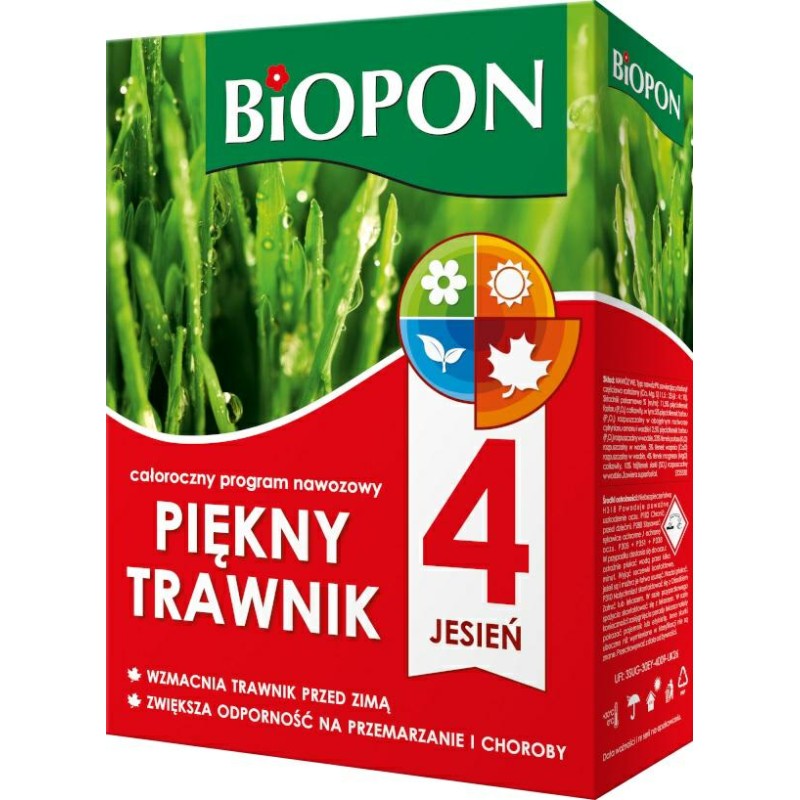 Nawóz Biopon Do Trawnika 2Kg Piękny Trawnik Jesień Karton (4)*