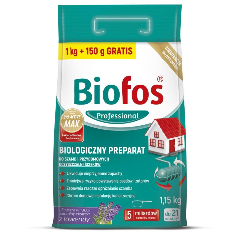 Preparat Do Szamb "Biofos" 1Kg+150G Do Szamb I Przydomowych Oczyszczalni Ścieków (6)* 