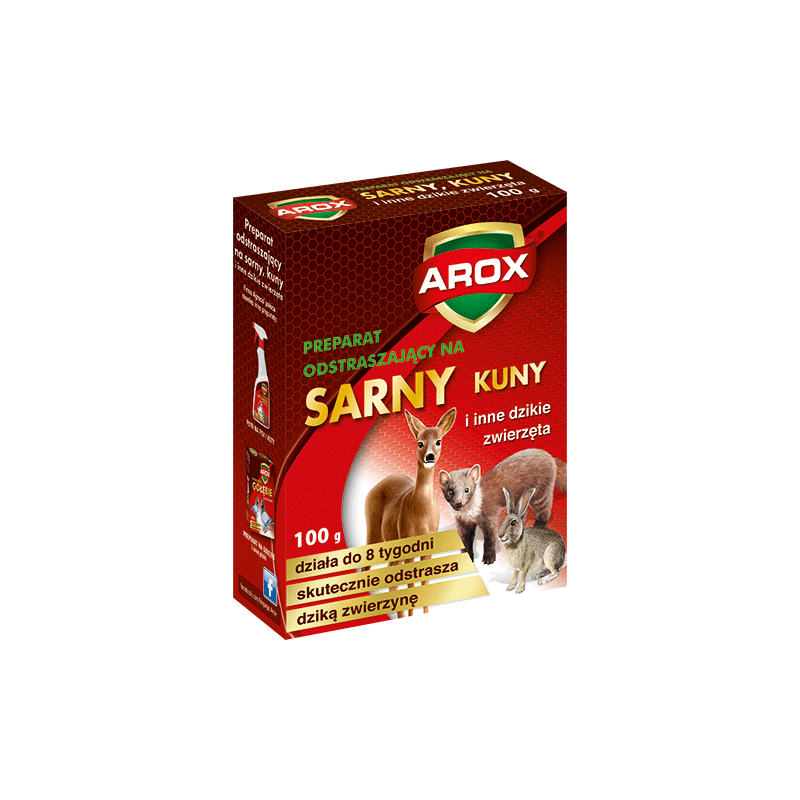 Preparat Odstraszający 100G Na Sarny I Inne Dzikie Zwierzęta Arox 