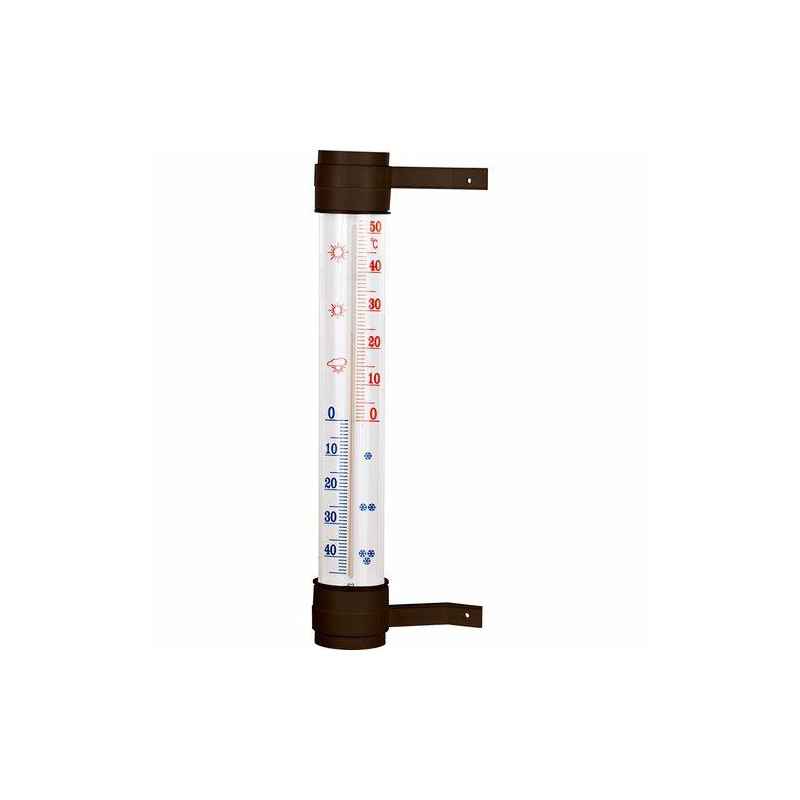Termometr Zaokienny 290/45Mm Brązowy Przyklejany Bioterm