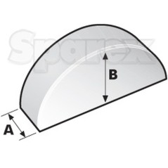 Klin Półksiężycowy 3 x 5mm (DIN | Standard No.DIN 6888)