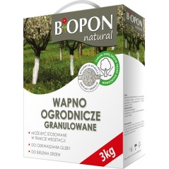 Wapno Ogrodnicze Granulowane 3Kg Biopon - Do Bielenia I Odkwaszania Gleby* 