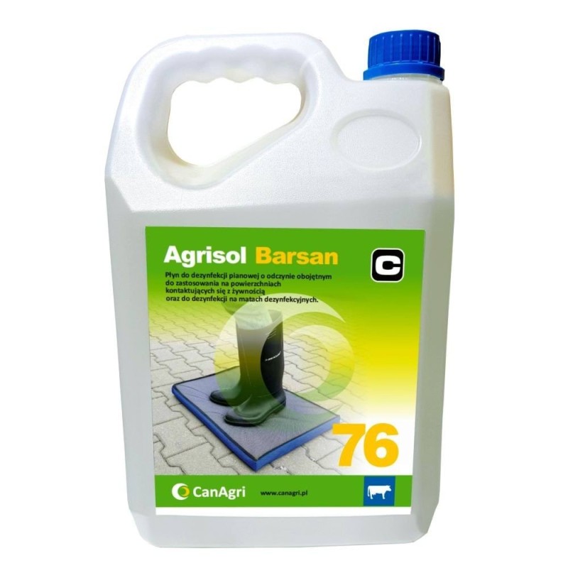 Preparat do mat dezynfekcyjnych Agrisol Barsan 76, koncentrat, 5 kg, Can Agri Preparat do mat dezynfekcyjnych Agrisol Barsan 76, koncentrat, 5 kg, Can Agri