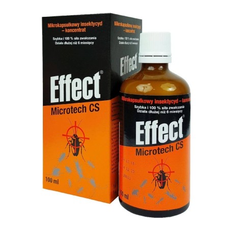 Środek owadobójczy na karaluchy, mrówki, pluskwy Effect Microtech CS, koncentrat, 100 ml, Unichem