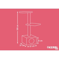 Drapak dla kota Venus, 109 cm, brązowy, Kerbl