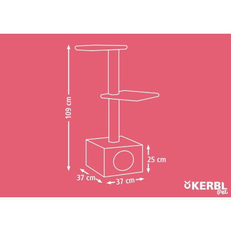 Drapak dla kota Venus, 109 cm, brązowy, Kerbl