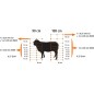 Siatka dla owiec TitanNet, 50 m, 90 cm, poj. szpic, czarno-pomarańczowa, Kerbl