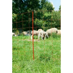Siatka dla owiec OviNet, 50m, 108 cm, podw. szpic, pomarańczowa, Kerbl 