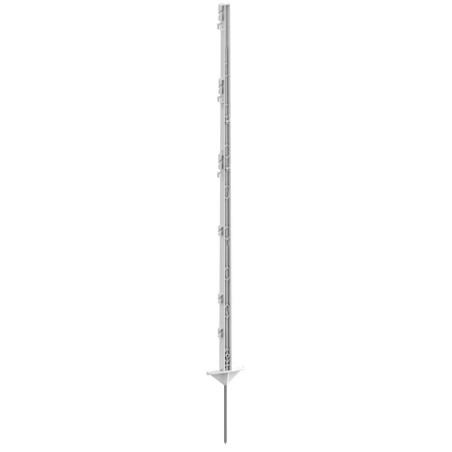 Palik ogrodzeniowy z polipropylenu PROFI, 125 cm, biały, podw. stopka, Kerbl