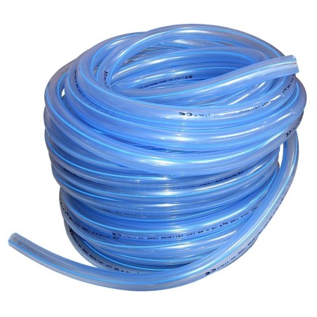 Przewód mleczny PVC, 16 x 26 mm, 30 m, 4 niebieskie paski, Spaggiari