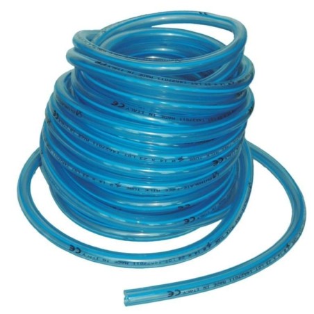 Przewód mleczny PVC, 14 x 23 mm, 25 m, 4 niebieskie paski, Spaggiari