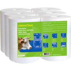 Papier do higieny wymion Udder Paper Pro, na mokro i sucho, 23 x 22 cm, 6 x 800 list., Can Agri 