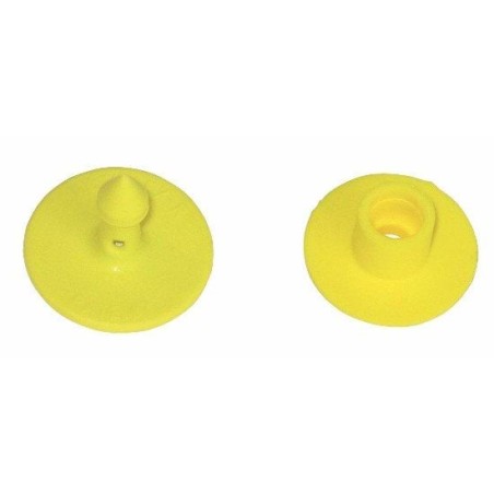 Kolczyk dla trzody Multiflex R, część męska i żeńska, żółty, czysty, Caisley