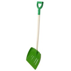 Łopata do zboża i śniegu, 114 cm, z tworzywa, z listwą aluminiową i trzonkiem prostym, Kerbl 
