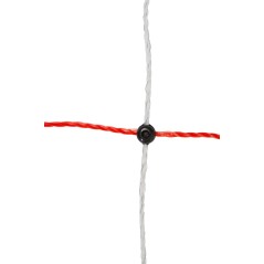 Siatka dla owiec TopLine Net, 50m, 90 cm, poj. szpic, biało-pomarańczowa, Kerbl 