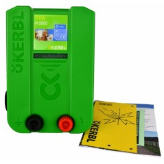 Elektryzator sieciowy TITAN N 6800, na dziki, dla koni, byków, bydła, owiec i kóz, 6,8 J, Kerbl 