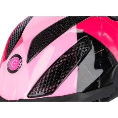 Kask jeździecki eXite Lilli, różowy, 52-56 cm, Covalliero