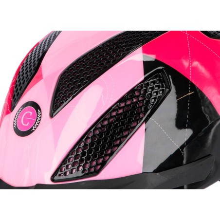 Kask jeździecki eXite Lilli, różowy, 52-56 cm, Covalliero