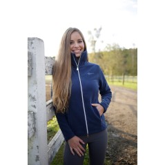 Bluza jeździecka polarowa, damska, granatowy, roz. XXS, Covalliero 