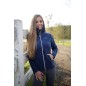 Bluza jeździecka polarowa, damska, granatowy, roz. XXS, Covalliero