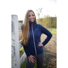 Bluza jeździecka polarowa, damska, granatowy, roz. XXS, Covalliero 